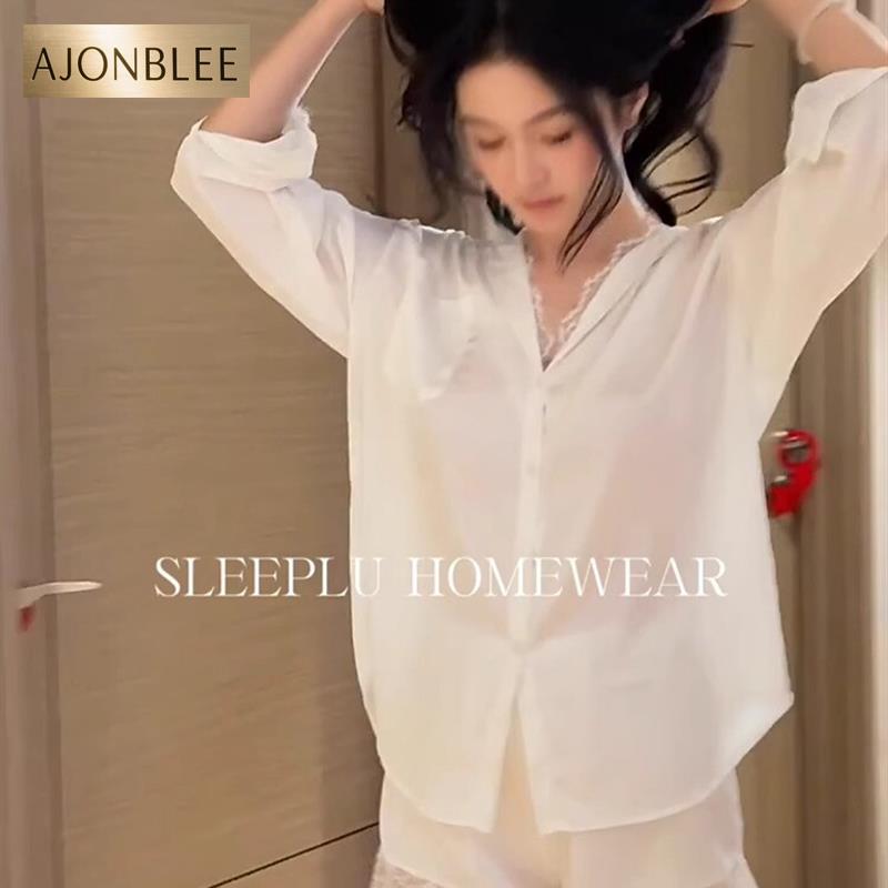 穿一次夸一次的纯欲白衬衫蕾丝睡衣一秒代入小说女主设定