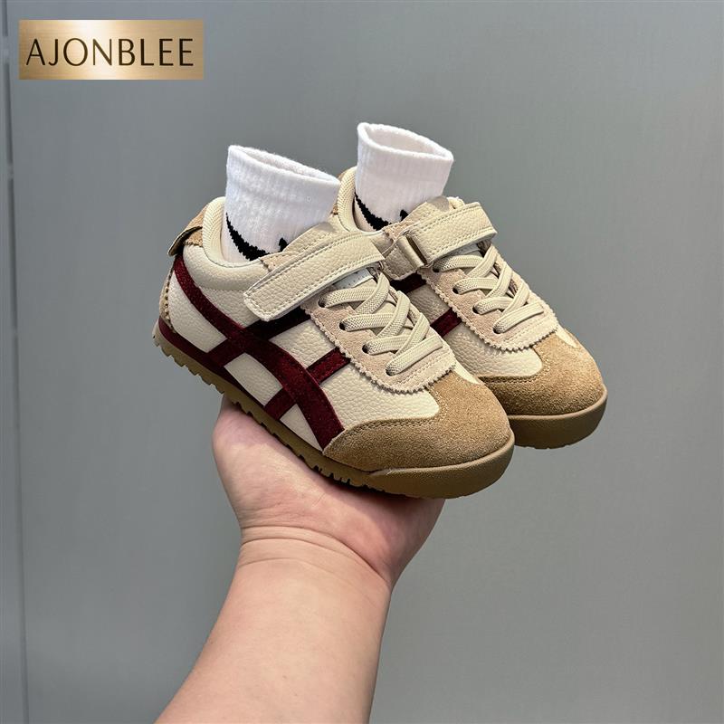 真皮儿童阿甘鞋秋季2025年新款宝宝男童运动鞋透气女童板鞋爆款潮