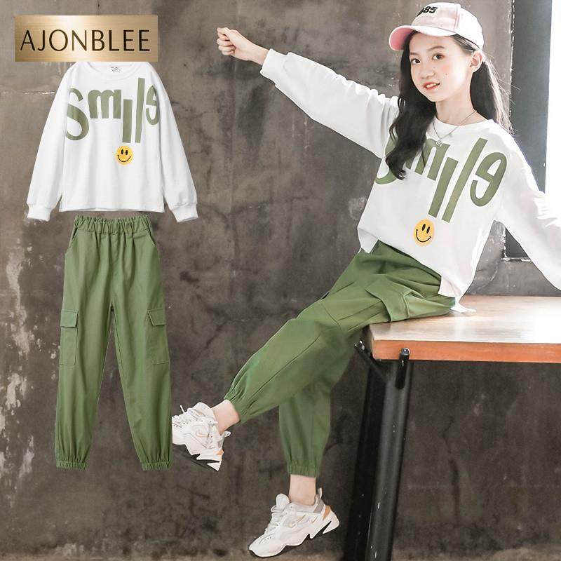 女童套装春装2025新款春秋季洋气儿童工装12岁13女孩运动大童衣服