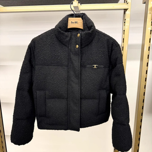 香港专柜正品代购 coach/蔻驰新款女装HERITAGE C 短版羽絨外套