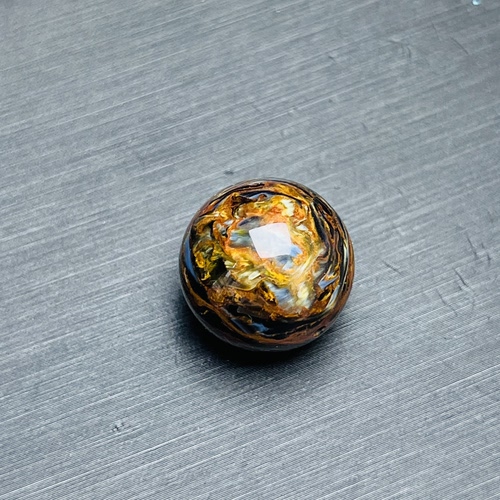 宇宙之眼，彼得石单珠，星河璀璨，整圈强火彩，猫眼效应强16mm