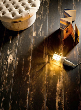 黑色木纹砖瓷砖仿实木做旧哑光防滑个性复古油漆木地板砖150*800