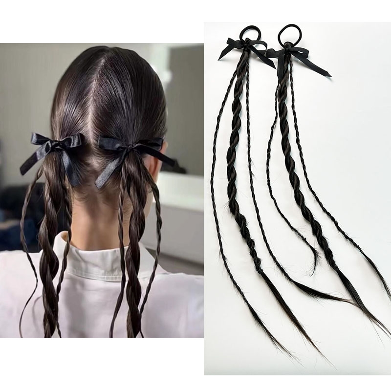 假发马尾绑带式梨花长卷发