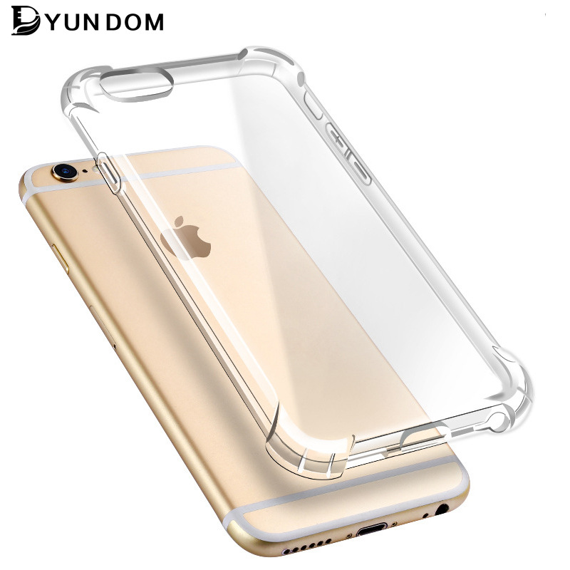 Æ»¹ûiphone7ÊÖ»ú¿Ç͸Ã÷ËĽÇ6sp·Àˤtpu¿¹Õð7plus´ø¹ÒÉþ¿×±£»¤Ì×