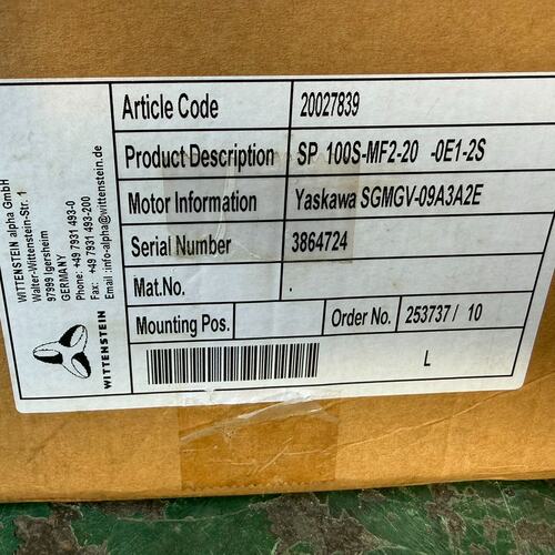 议价威腾斯坦精密减速机SP100SSP80SSP140S