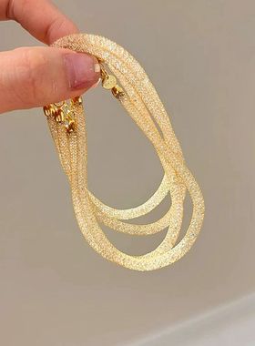 意大利工艺“钱袋子”2025年新款爆闪网兜手链女款轻奢高级感手饰