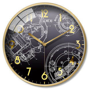 摩门挂钟客厅家用创意现代简约时尚大气北欧风格卧室静音挂表时钟