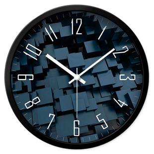 摩门钟表挂钟客厅创意现代时钟表墙壁挂表卧室静音艺术石英钟电子