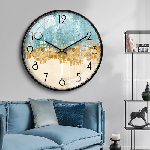 客厅挂钟MOMEN/摩门简约时钟现代