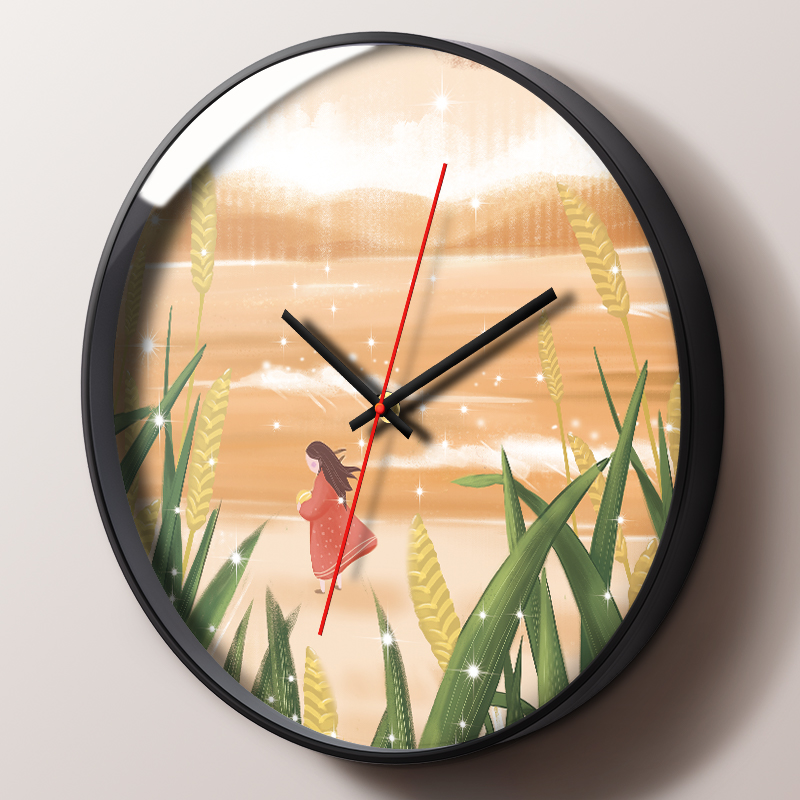 摩门卡通情景家里田园风时钟表