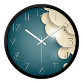 摩门挂钟客厅创意卧室静音酒店现代个性 简约圆形时钟石英钟表 时尚