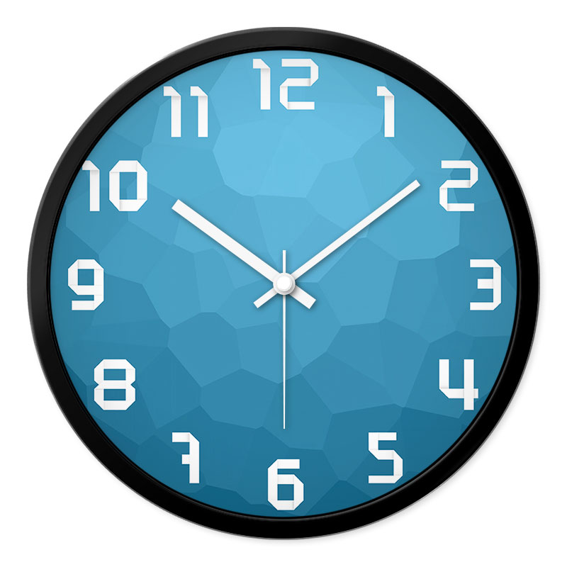 摩门卧室电子圆形挂钟客厅