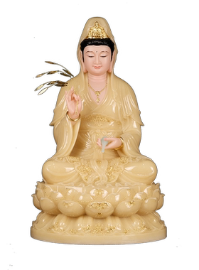 金旺来观音菩萨汉白玉佛像