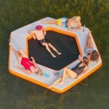 Надувной надувной платформ Рыбалка плавучего кресла для взрослых плавучих кровать дрейфу