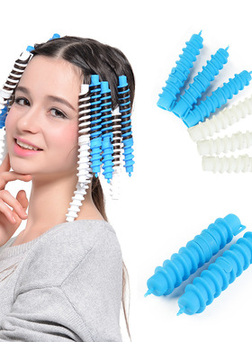 螺丝杠大中小号空心实心卷发芯烫发杆螺旋杠美发用品冷烫杠子工具