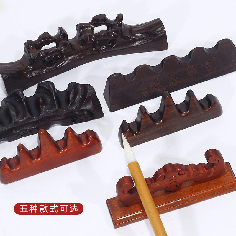 实木笔山笔搁毛笔笔架书法用品五指山笔托创意置笔摆件学生放毛笔,女装/女士精品,T恤,淘宝优惠券,粉丝福利购,淘宝优惠卷
