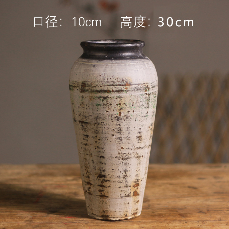 Discounted Chinese style retro pottery vase Wabi sabi style