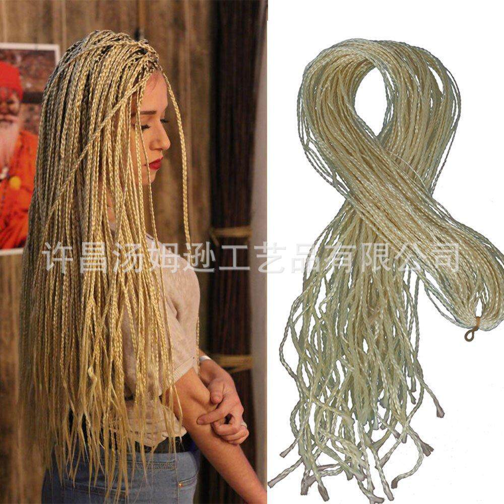 钩针假发Crochet Box Braids非洲脏辫细三股辫zizi小辫