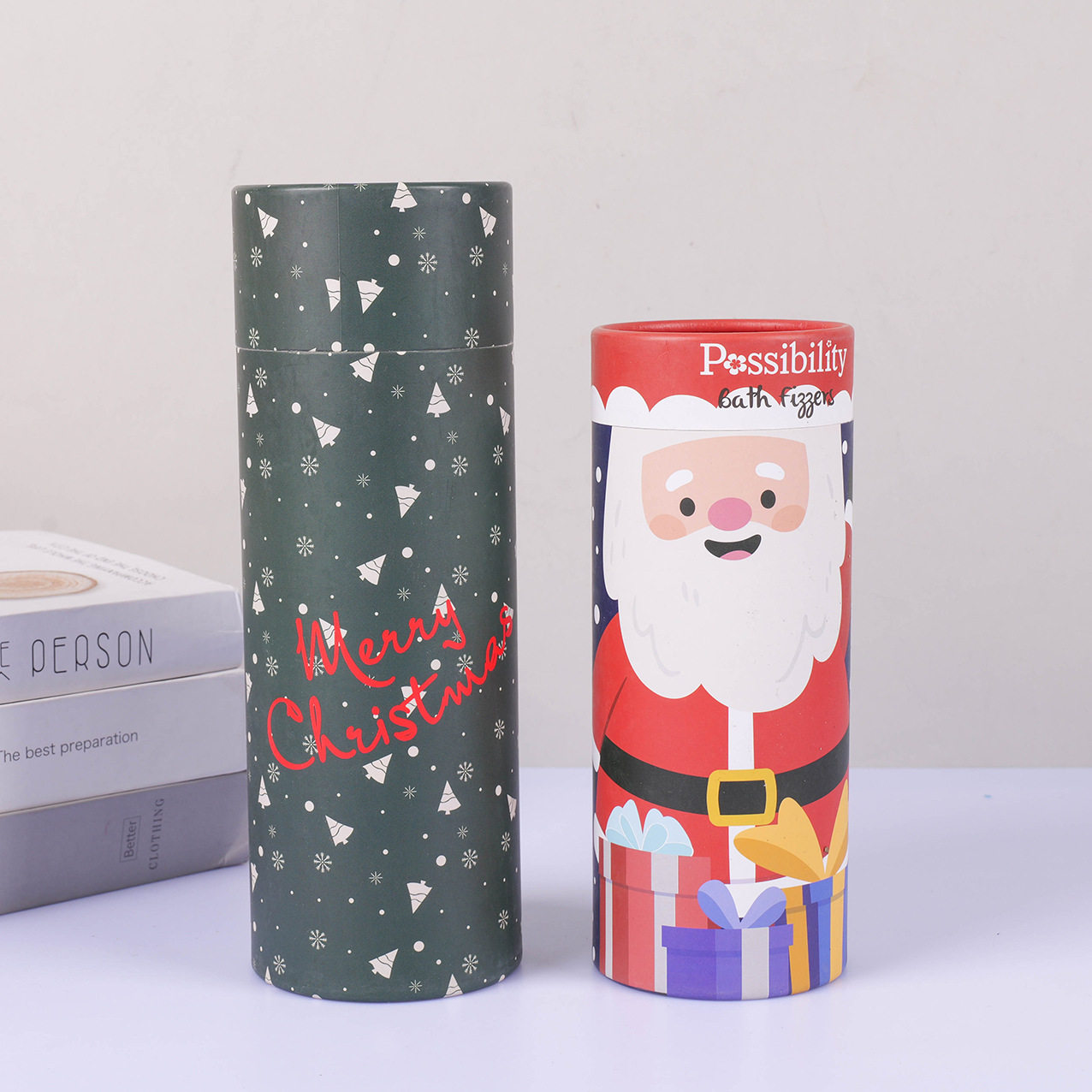 纸罐 妆品精油茶叶圆形纸罐 对联礼品牛皮纸包装纸筒可定做