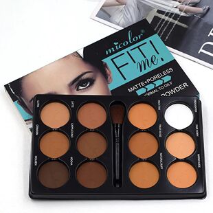 Coffee Color Contour Palette Makeup 12 Colors Long-Lasting
