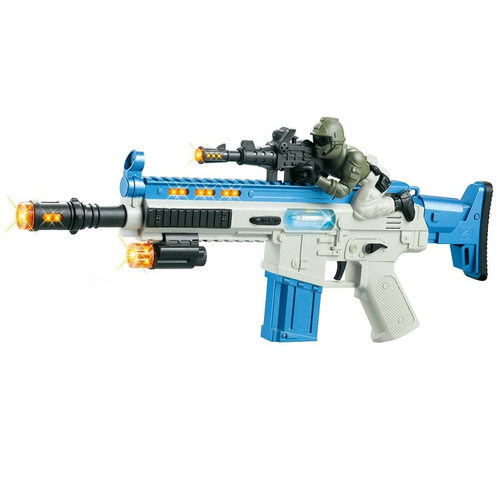 陀螺男孩儿童玩具枪电动声光震动特兵伸缩开炮动感发光发声带音乐