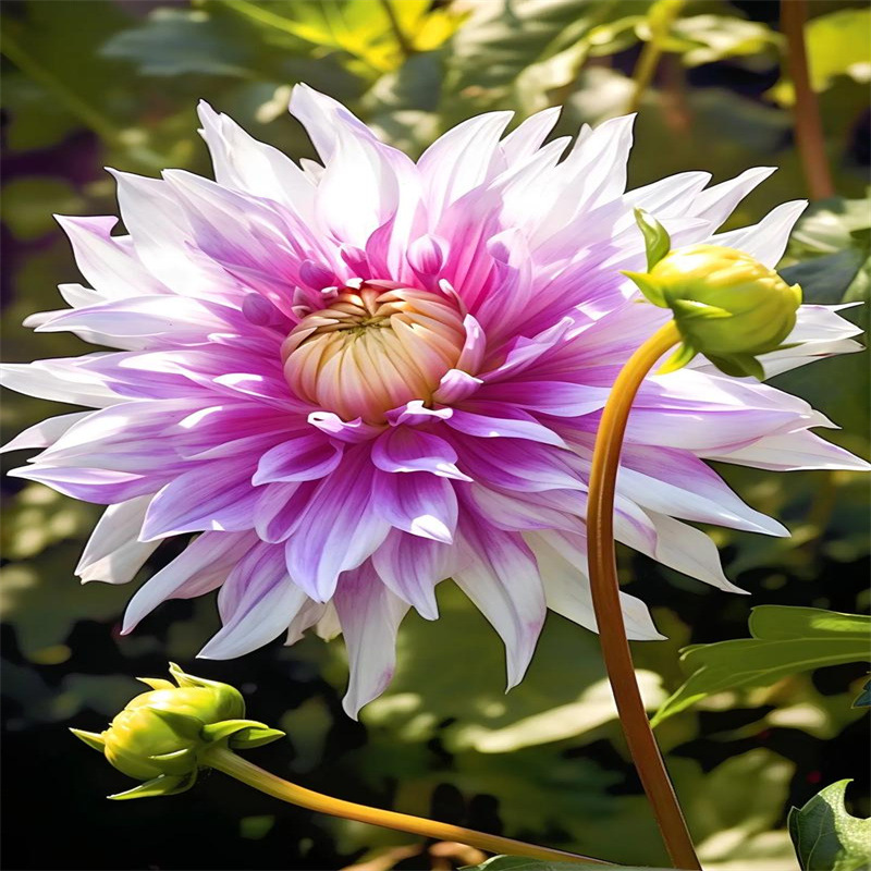 Double petaled dahlias with cold resistant bulbs, large pet