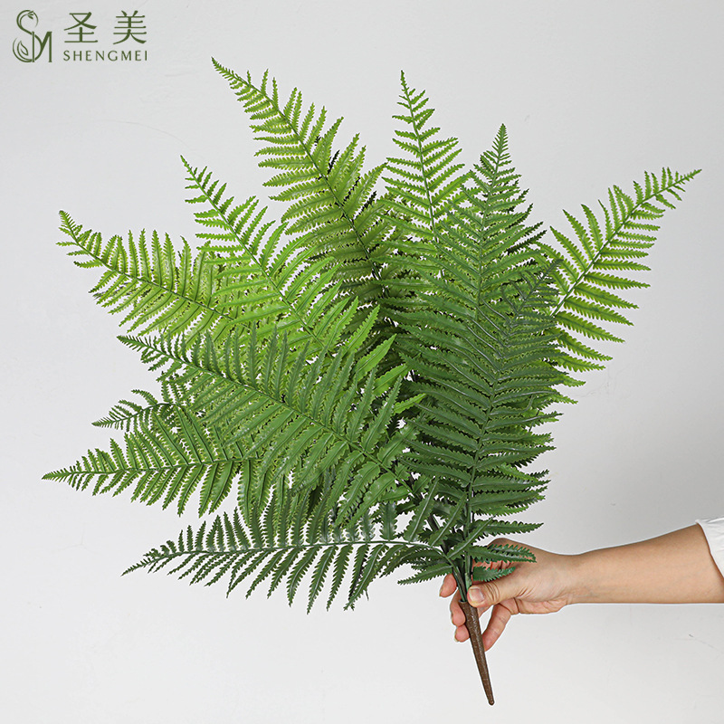 仿真蕨草大号把束蕨类肾蕨叶文竹仿真绿植铁线蕨类植物装饰造景