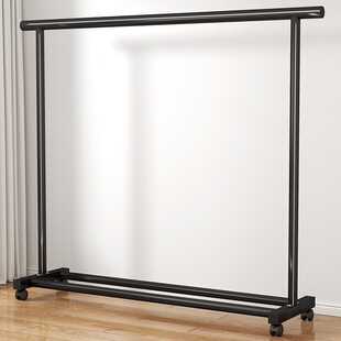 陀螺晾衣架落地家用卧室挂衣服折叠单杆简易室内宿舍移动晒凉衣帽