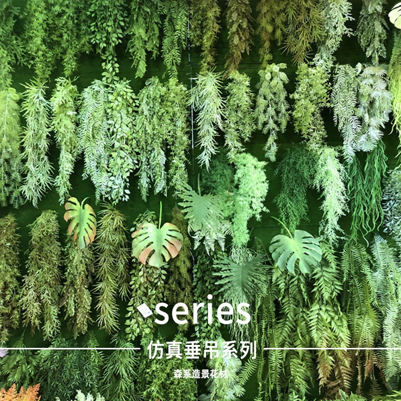 仿真植物波斯配饰仿真小植物蕨类壁挂橱窗造景装饰垂挂假绿植