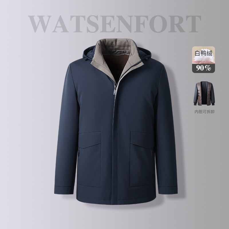 男士中年商务休闲爸爸装华森堡