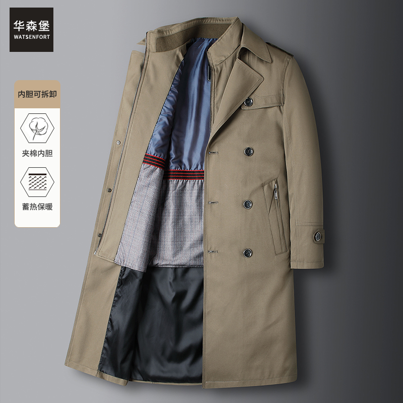 冬季男士风衣过膝长款
