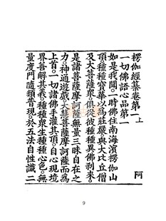 宋本楞伽经 书法体 两册四卷全