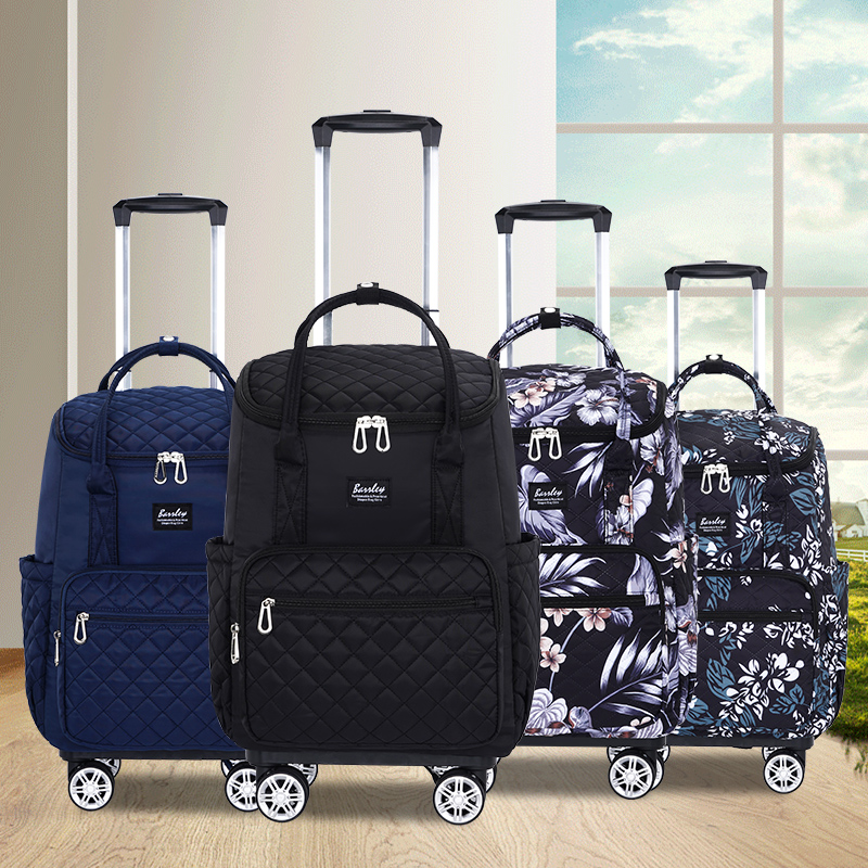 万向轮轻便防水拉杆背包