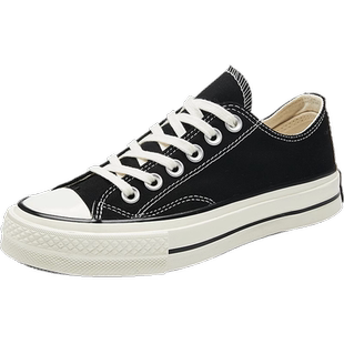 人本帆布鞋男2026新款春季小白鞋男鞋子男款布鞋秋款男士休闲板鞋