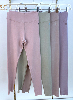 caser凯撒保暖裤女Q弹膨特绒随意裁蚕丝羊毛打底裤秋裤BM60-F117