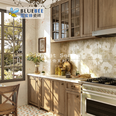 蓝蜜蜂法式花砖卫生间砖400x800