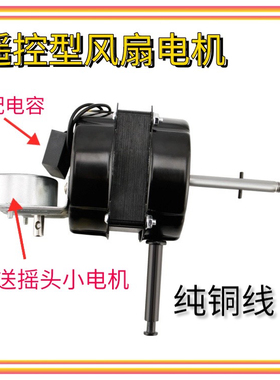 遥控型电风扇双滚珠电机20钢片适用美的奥克斯落地扇壁扇马达机头