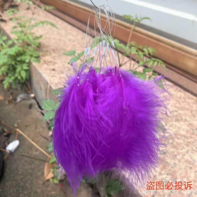马蜂标超轻红娘黄脚蜂镖羽毛
