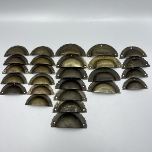 (单价)老物件清末民初古董收藏老式怀旧抽屉家具铜门把手拉手