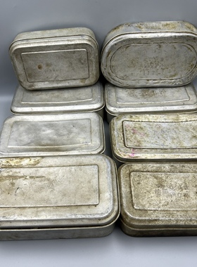 老物件民俗旧货怀旧铝制饭盒收藏品纪念品摆件装饰品