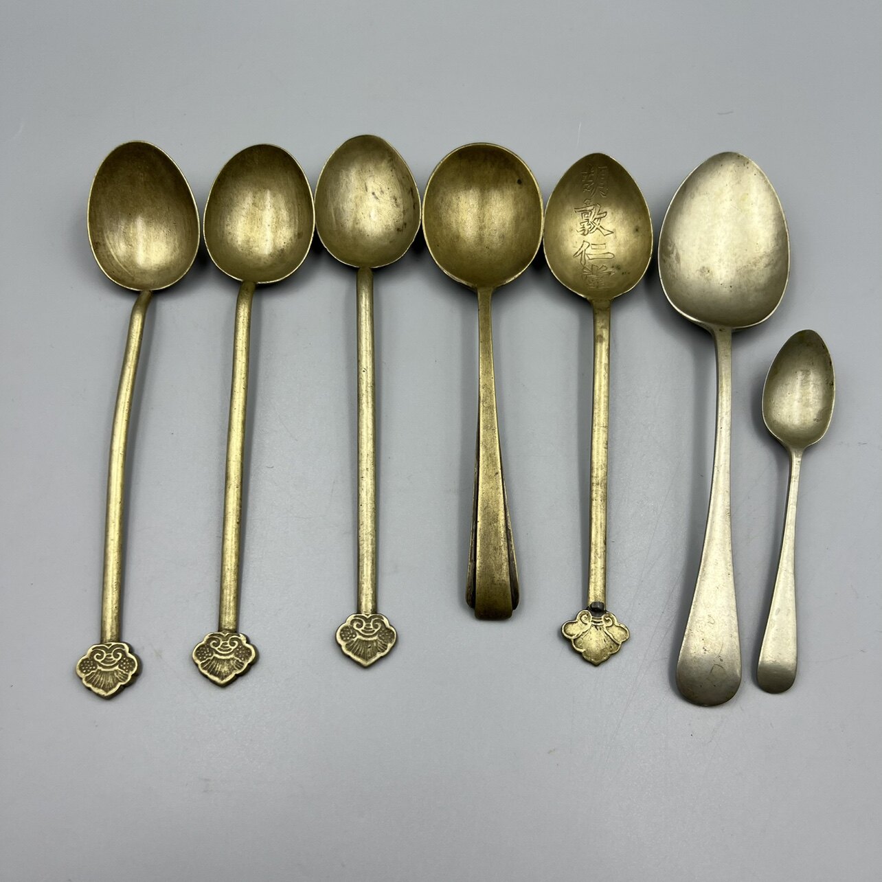清代老铜勺子真品开门老物件古董古玩收藏品怀旧影视道具拍摄