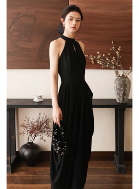 apa studio/夏日梦核系列/4月15号20点开售/黑色改良旗袍