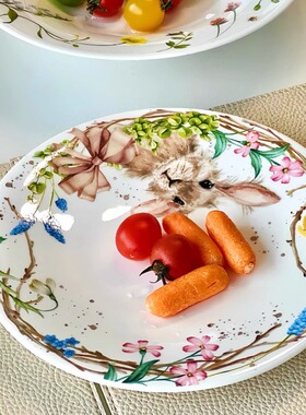 德国狮牌进口咖啡杯茶杯碟家用骨瓷餐具套装诺拉NORA甜蜜假期系列