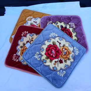 毛绒加厚坐垫冬季椅子坐垫屁股防滑椅子垫饭店沙发餐桌椅凳子保暖