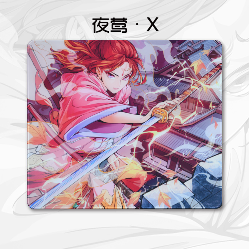 诡道竞技夜莺X微蚀刻倒圆角速度型微操控大号电竞游戏鼠标垫