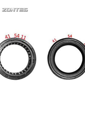 升仕ZT310T-M350DME踏板摩托车前减震油封前叉防尘封挡油罩配件