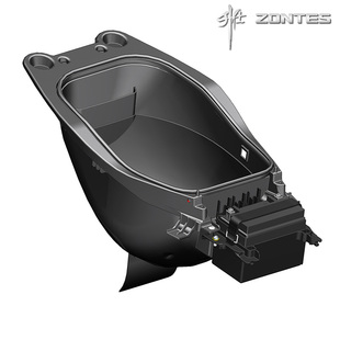 ZONTES升仕踏板摩托ZT350T-D座桶马桶后储物盒箱电池盒配件氛围灯