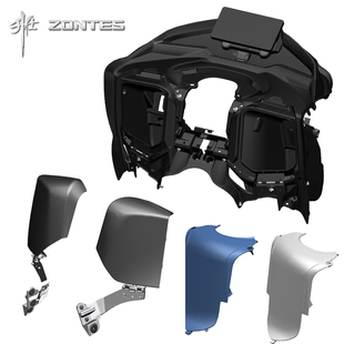 升仕踏板ZT368E仪表支架仪表台面板左右前置物箱托架锁扣胶垫充电