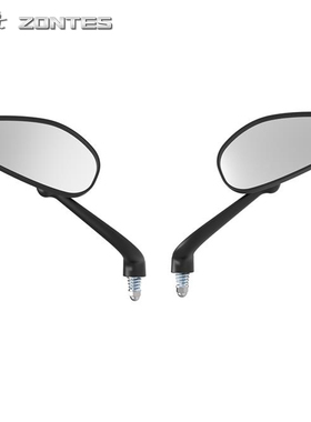 升仕150D后视镜反光镜ZT150-M踏板摩托车倒车镜总成物镜原厂配件