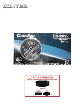 升仕ZT703F ZT150D/M摩托车新款PKE钥匙遥控器钮扣电池CR2032配件